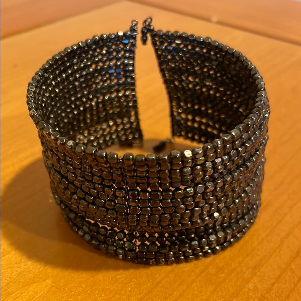 Elegant Black Beaded Bracelet